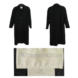 Worthington Women's Classic Black Trench Coat